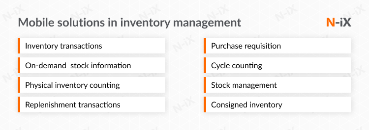 inventory management software development: enterprise mobility