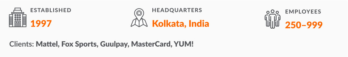 Indus Net Technologies Pvt.: year of foundation, headquarters, talent number, key clients